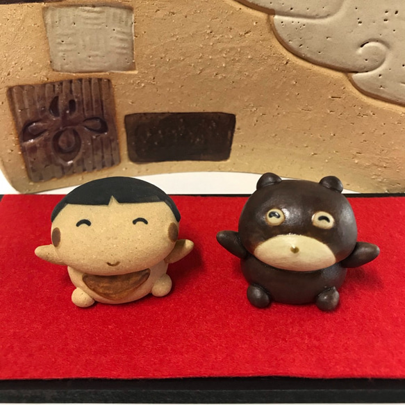 Tiny Kinta and Bear Set F-159 Ceramic (May Doll)/Boys&#39; May F 第2張的照片