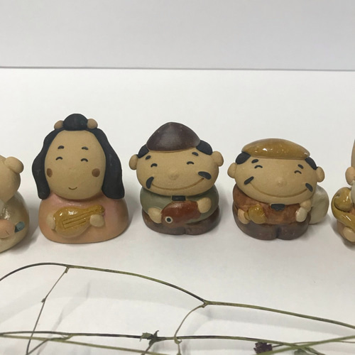すこやか人形　〜七福神〜 Amazon | 福助店舗限定ガチャ 七福助 シークレット付き全8種