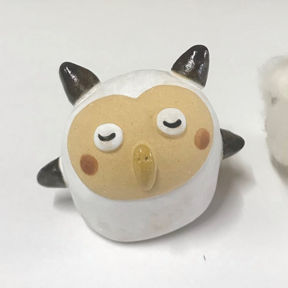 Fairy Owl O-327 Ceramic / Fairy Owl / Senjo Owl Hawk 第2張的照片