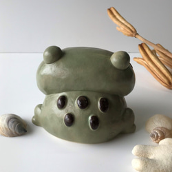 夢青蛙 E-109 陶瓷 /frog/Frosch/मेंढक 第4張的照片