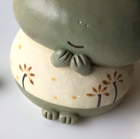 Smiley Frog E-116 Ceramic /frog/藍蛙 第5張的照片