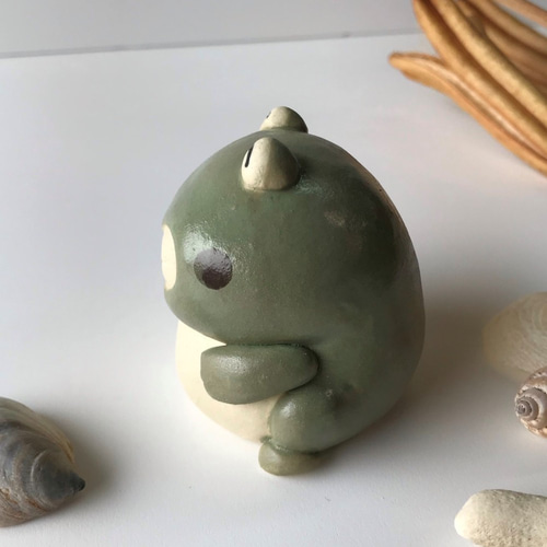 いっひっひかえる E-114 陶製 /frog/青蛙 その他人形