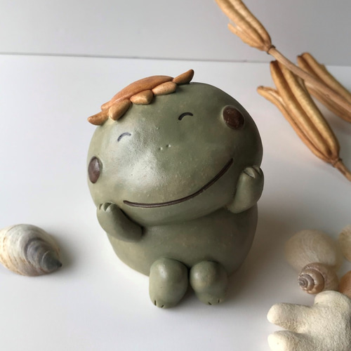 んふふかっぱ E-104 陶製/Kappa/河童 その他人形 サバイディー 通販