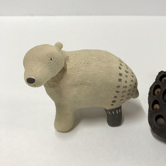 北極熊（淺灰）陶瓷/北極熊/北極熊 第3張的照片