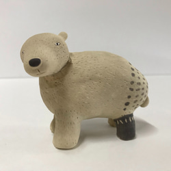 北極熊（淺灰）陶瓷/北極熊/北極熊 第4張的照片