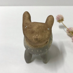 うさぎ（グレー）　　陶製　/Rabbit/兔子 3枚目の画像