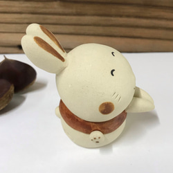 Tiny Hand Rabbit (Rabbit Only) J-129-2 陶瓷/兔子/Inko 第4張的照片