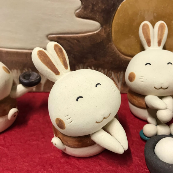 Tiny Hand Rabbit (Rabbit Only) J-129-2 陶瓷/兔子/Inko 第10張的照片