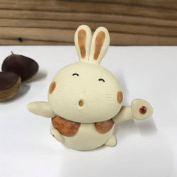 小扇兔（兔專用）J-129-3 Ceramic/Rabbit/rabbit 第2張的照片