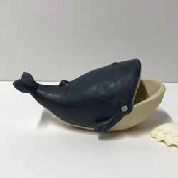 ナガスクジラ　Ｅ-120　陶製　/Fin whale/長鬚鯨 4枚目の画像