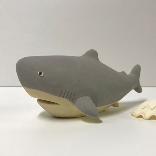 ホホジロザメ E-121 陶製 /Great white shark /大白鯊 その他
