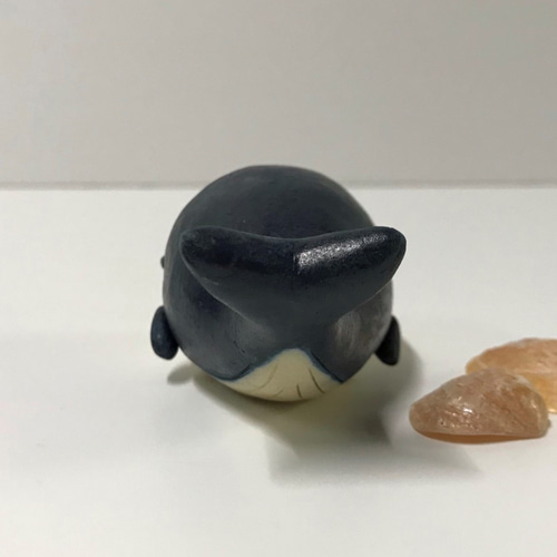 くじら 藍 E-123-A 陶製 /Whale /鯨 その他置物 サバイディー