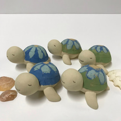 ウミガメ　グリーン　Ｅ-124　陶製　/Sea turtle  /海龜 9枚目の画像