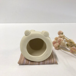 害羞兔（帶小墊子）O-216 ceramic /Rabbit/rabbit 第6張的照片