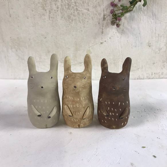 黑兔 O-397-2 陶瓷/兔子/宇佐子 第6張的照片
