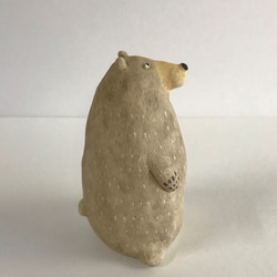 のんびりくま　Ｏ-386　陶製/Bear/熊/Bär/भालू 4枚目の画像