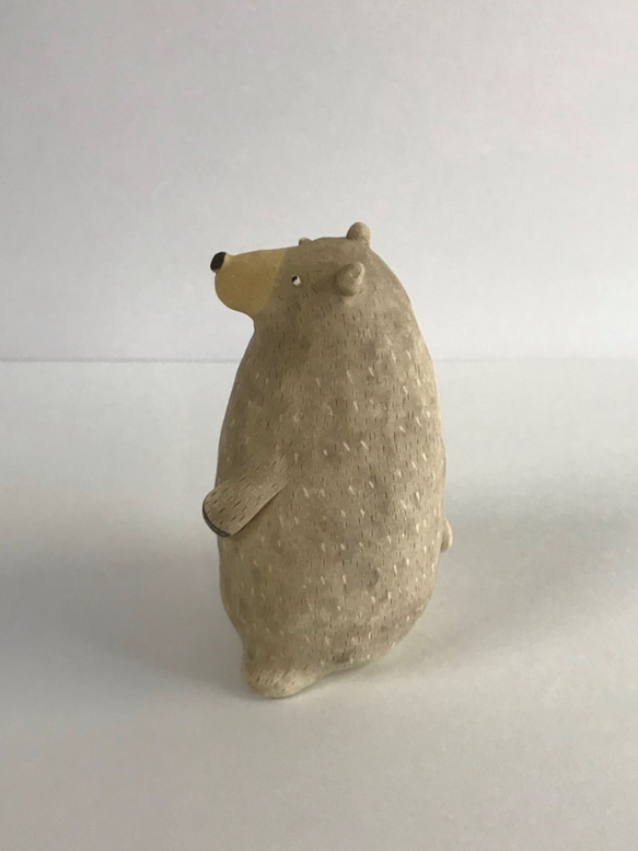 のんびりくま　Ｏ-386　陶製/Bear/熊/Bär/भालू 6枚目の画像