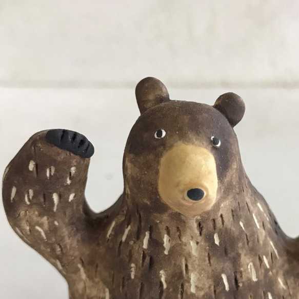 Oh&#39;s Bear (Monotone) O-374-1 陶器/熊/熊 第5張的照片