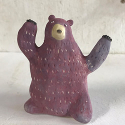 Ou no Kuma (color) O-374-2 Ceramic / Bear / Bear 第2張的照片