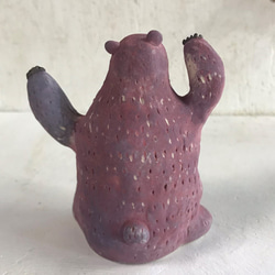 Ou no Kuma (color) O-374-2 Ceramic / Bear / Bear 第4張的照片