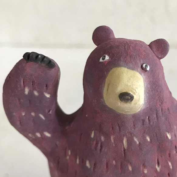 Ou no Kuma (color) O-374-2 Ceramic / Bear / Bear 第6張的照片