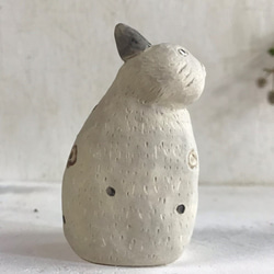 總是來的貓（單調）O-383-1 Ceramic/cat/cat/Katze/बिल्ली 第4張的照片