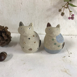 總是來的貓（單調）O-383-1 Ceramic/cat/cat/Katze/बिल्ली 第7張的照片