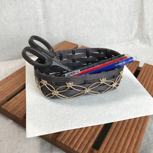 クラフトバンドの小物入れ 紙バンド エコクラフト その他ケース クラフトバンドの小物入れ 紙バンド エコクラフト その他ケース