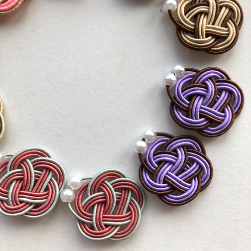 水引パーツ　梅結び　450個 Piece/MIZUHIKI 水引 梅結びアソートセット 常夏/PHC-099-4 - 花材通販