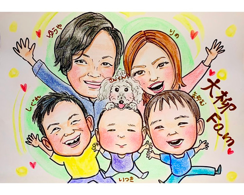 そっくりな似顔絵描きます❤ フォトフレーム・写真立て nagisa 通販