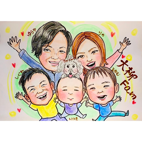 そっくりな似顔絵描きます❤ フォトフレーム・写真立て nagisa 通販