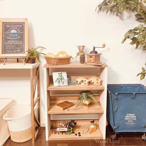 20%OFF】木製 棚 アンティーク調 ラック 収納 シェルフ 可愛い