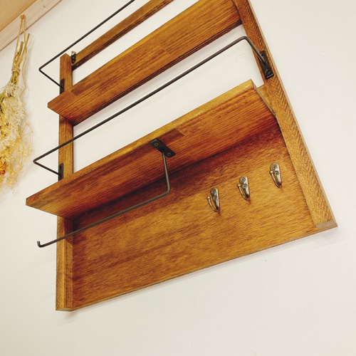 20%OFF】壁掛けラック 壁掛け 棚 木製 キッチン ラック スパイスラック