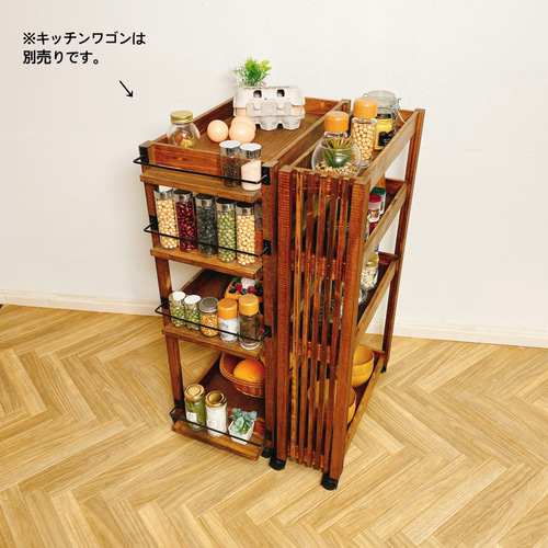 使い勝手の良い キッチンワゴン スリムキッチンワゴン ワゴン収納 隙間収納 収納 キッチンワゴン