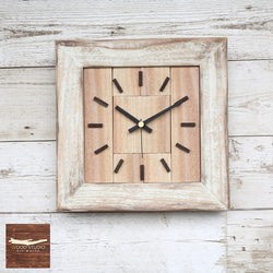 流木や古材で作った、世界にたった一つの手作り掛け時計（C015） 1枚目の画像