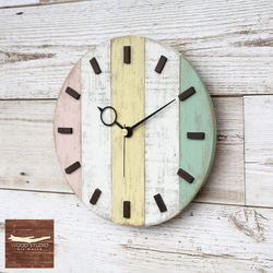 流木や古材で作った、世界にたった一つの手作り掛け時計（C020） 2枚目の画像