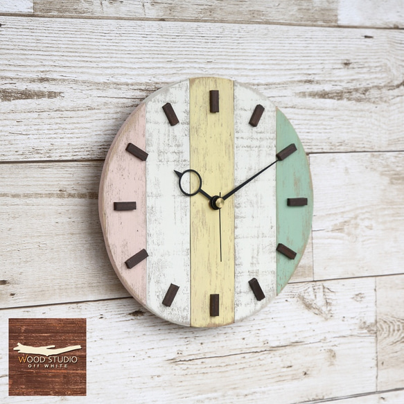 流木や古材で作った、世界にたった一つの手作り掛け時計（C020） 3枚目の画像