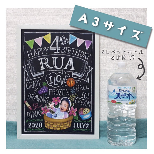 現在オーダー停止中】手描き♡好きなもので埋め尽くすバースデーボード 
