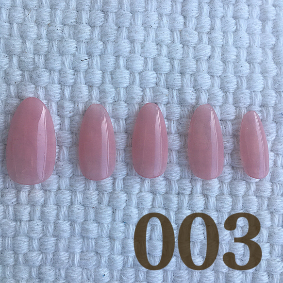 【003】シンプルネイル　ピンク 1枚目の画像