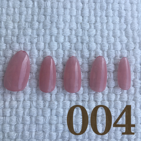 【004】シンプルネイル　ピンク 1枚目の画像