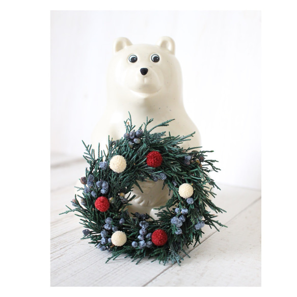 白クマ貯金箱のクリスマスデコレーショングッズ 7（しろくま貯金