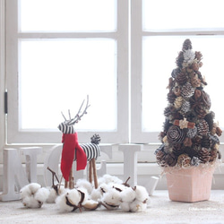 木の実たっぷりスパイスクリスマスツリー*北欧風テラコッタ 1枚目の画像