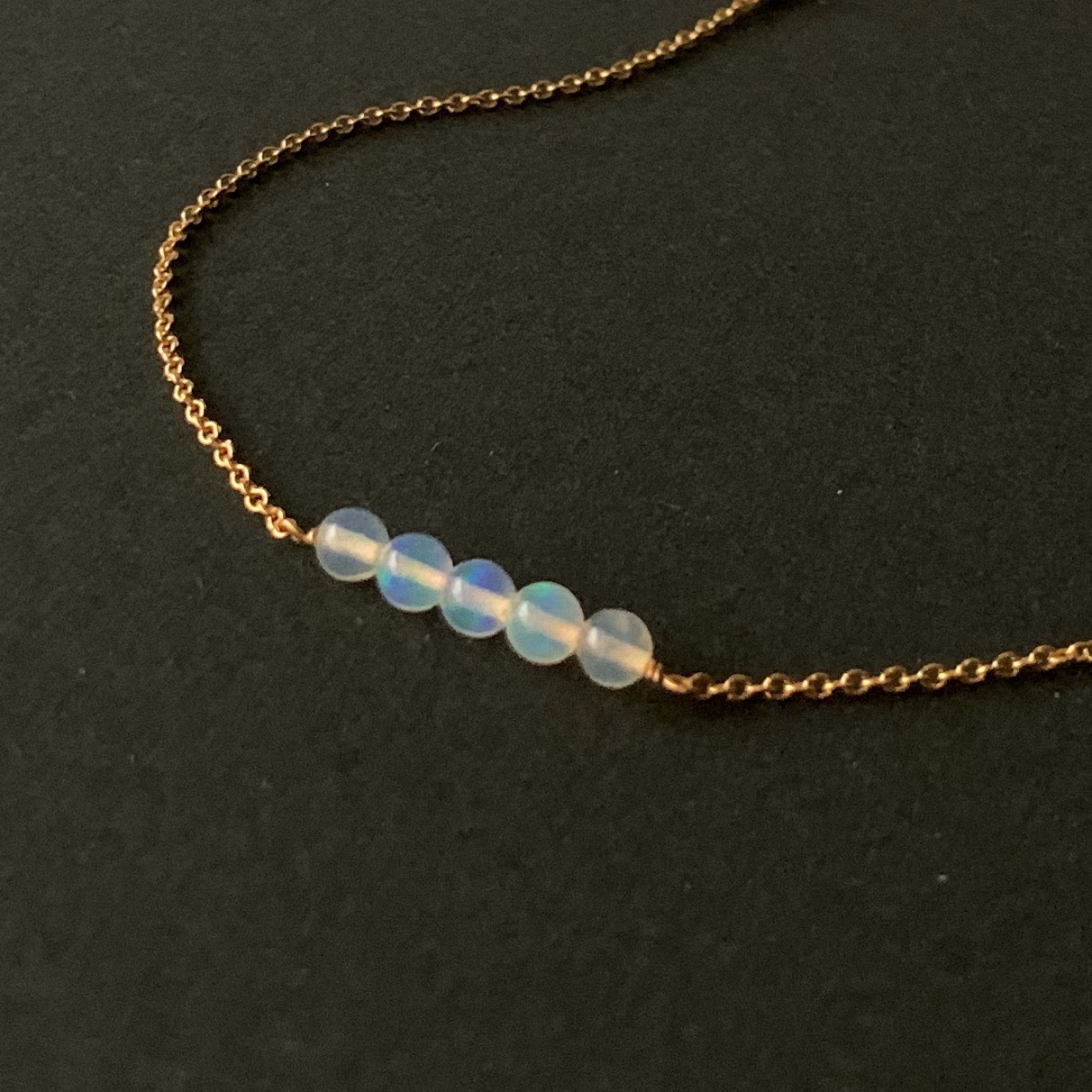 10月誕生石 プレシャスオパール14kgf ブレスレット