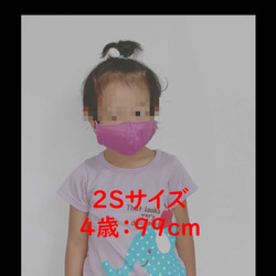 【値下げ】和柄マスク8色5サイズ:子供用:日本製:肌に優しい抗菌マスク:不織布フィルター付き 6枚目の画像