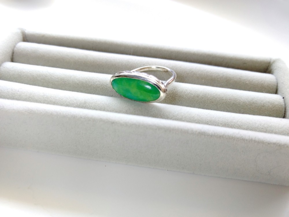 七宝リング（バスケット）緑