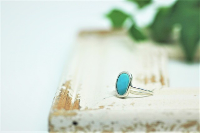 スリーピングビューティーターコイズのリング