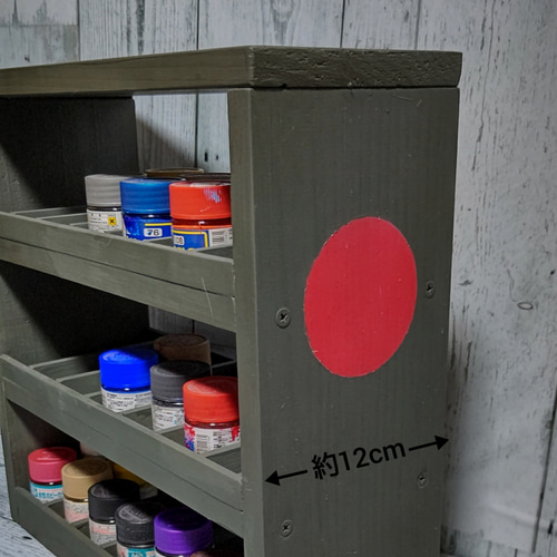 模型用塗料棚 (ペイントラック) タイプ : 零戦カラー 棚・シェルフ