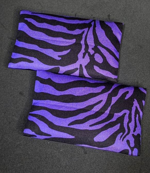 送料無料  ポケットティッシュケース    :  ゼブラ柄紫    ２枚セット 3枚目の画像