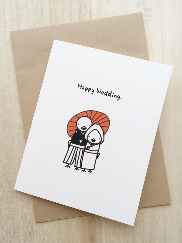 小鸡的婚礼卡 - Tiny chick's wedding cards - 第1張的照片
