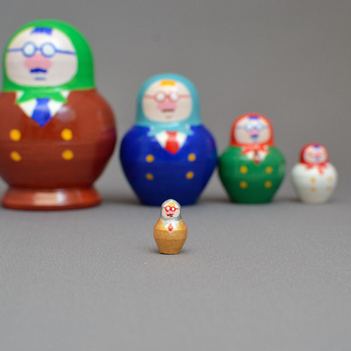 お店番・マトリョーシカ♪ お知らせ/６月1６日記載 ベネッセ マトリョーシカ いろっち6色＋車セット - メルカリ